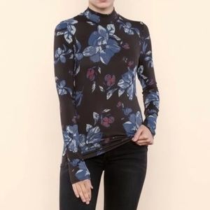 Large, Free People floral top.